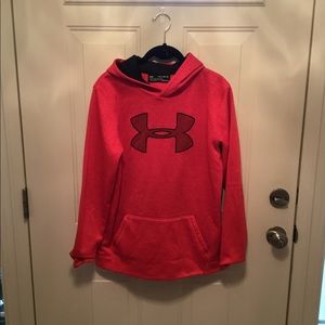 Under Armour boys performance red hoodie
